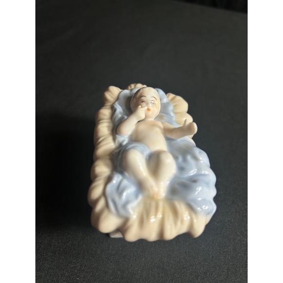 9 Piece‎ Porcelain Nativity Set Shepherd Nativity Scene Christmas Decor - Picture 13 of 16